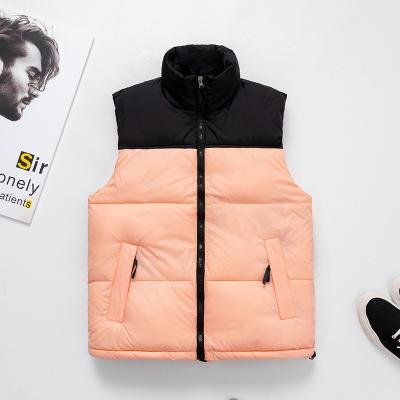 China ODM Logo Sleeveless Polyester Street Wear Breathable Cotton Winter Vest 100% Breathable Custom Women Coat Stripper Jacket for sale