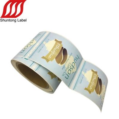 China Waterproof Safe Custom Coffee Beans Bags Beverage Bottle Stickers Coffee Grade Sticker Paper Label for sale