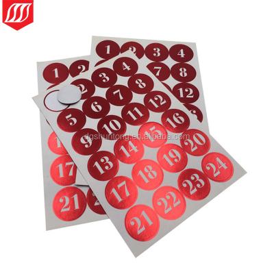 China Custom Die Cut Programmable Sticker Paper Sheet Waterproof With Gold Foil for sale