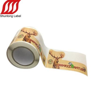 China 2020 Hot Sale Custom Christmas Sticker Waterproof Printing Adhesive Window Label Sticker for sale