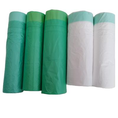 China Drawstring Disposable Biodegradable Garbage Bags for sale