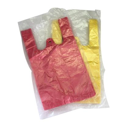 China Disposable T Shirt Plastic Bags Shopping Bag Packaging Plastic Bag for sale