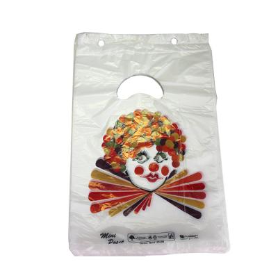 China Disposable HDPE Plastic Flat Bag On Block For Fruit for sale