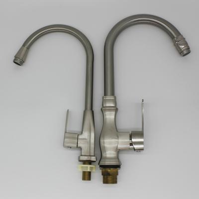 China Modern Zinc dual handle deck mounted basin mixer manufactures taps for sale