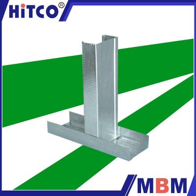 China Drywall partiton gypsum board galvanized drywall metal stud channel and track metal furring sizes for sale