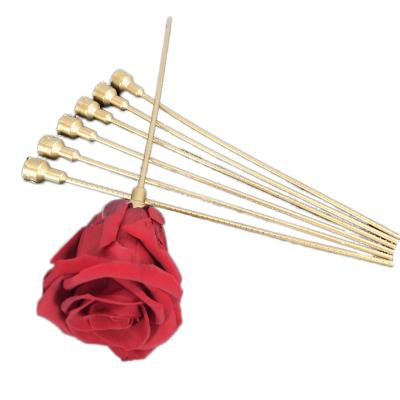 China Professional Design Plastic Stem Factory Supply Artificial Plastic Rose Stem For Valentine's Day Gift Made for sale