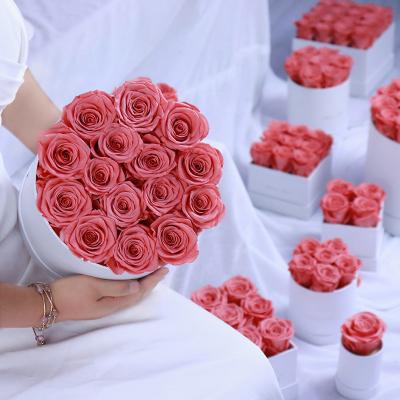 China Preserved Roses Wholesale A Grade 50 Colors Eternal Immortal Infinity Stabilized Forever Preserved Roses In Gift Box Perfect Valentines Day Gift for sale