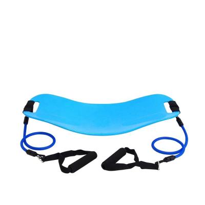 China Custom Durable High Quality ABS Yoga Workout Board With Resistance Band, Fitness Balance Board Yoga Trainer Board for sale