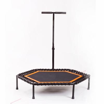 China Commercial and private wholesale adult fitness mini indoor folding trampoline with handle, fitness equipment for sale