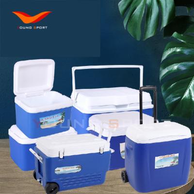 China Newest Design Plastic Case Camping Bucket Plastic Outdoor Refrigerator Incubator Cooler Cooler for sale