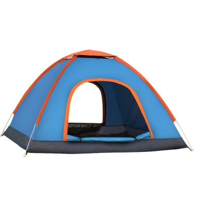 China Adults 3-4 Person Outdoor Tent Stake Clearance Teepee Tube Type Full Automatic Camping Thickened Rain Proof Quick Opening Glemping Tent for sale