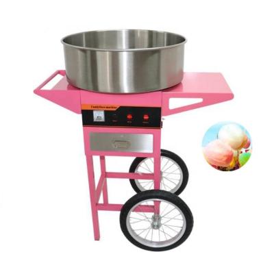 China Electric Snack Factory Sale Cart-Shaped Cotton Candy Maker Machine Kids Gift Cotton Candy Floss Machine Trolley for sale