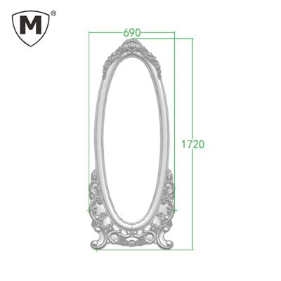 China 01# Waterproof Table Top Plastic Material Hotel Hollywood Dressing Table Mirror Frame for sale