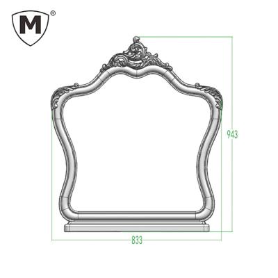 China Top 60# Sale Design Waterproof Promotional Decorative Mirror Plastic Cosmetic Mirror Desktop Frame for sale