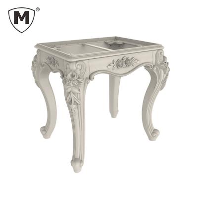 China Waterproof European Style Luxury Dressing Stool With White Legs for sale