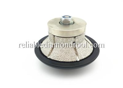 China Bevel Shape Diamond Profiling Granite Grinding Wheel Bakelite Plate Cover With M14 for sale