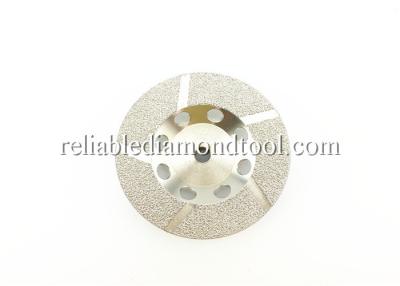 China Marble Dry 150mm Diamond Grinding Wheel Vacuum Brazed With Ni - Coating for sale