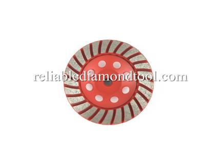 China 4 Inch Sintered Cup Diamond Grinding Wheels Red Painting M14 Connection for sale