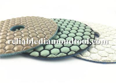 China Custom Abrasive Diamond Floor Polishing Pads , Durable Dry Diamond Hand Polishing Pads for sale