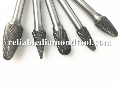 China A-N Type Tungsten Cylindrical Carbide Burr Conical Pointed Nose With End Cut for sale