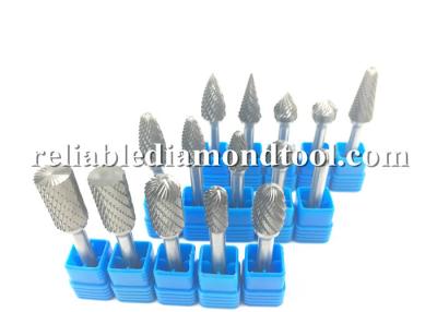 China ISO Hardness Tungsten Carbide Burrs , 8mm Shank Cylindrical Carbide Ball Burr for sale