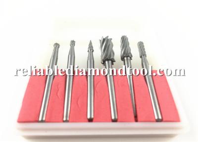 China Double Cut Tungsten Solid Carbide Drill Bits Rotary Diamond Dental Burs Set 3mm Shank Fit Dremel for sale