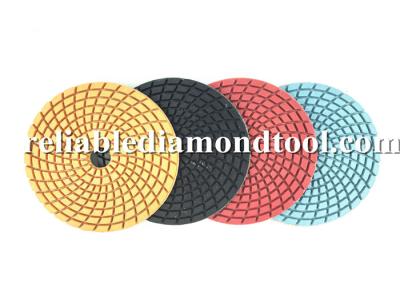 China Angle Grinder Diamond Floor Pads Wet Polishing Abrasive Disc Speed 4500 RMP for sale