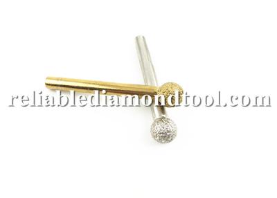 China grão grosseiro do bocado de broca da rebarba do diamante da bola redonda da pata de 6mm para o moedor da mão à venda