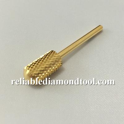 China Length 40MM Head Dia 6.5MM Carbide Nail Drill Bits For Nail Art Salon for sale