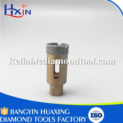 China Total Length 60mm Diamond Length 10mm M10 Brazed Diamond Core Drill Bit China for sale