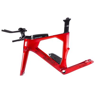 China Full carbon T9 bicycle frame, triathlon bike frame, disc brake time triath carbon frame 48 - 52cm for sale