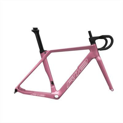 China Road Bikes 2022 Cheap Price BB386 Disc Brake Carbon Fiber Road Bike Bicycle Frame With Perfect Paint for sale