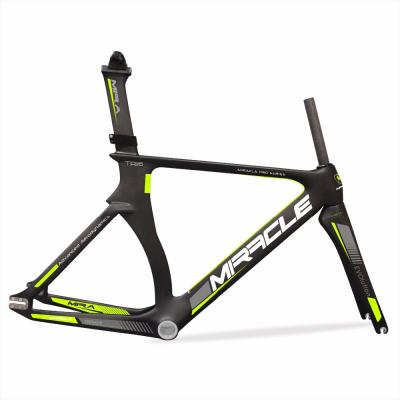 China Track Bikes 2018 Miracle New Design Full Carbon Bicycle Frame , AERO Carbon Frame 700C Carbon Track Bike Frame for sale