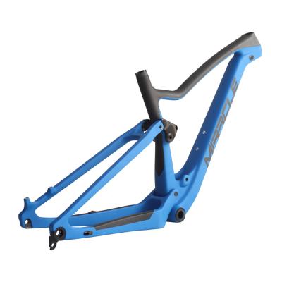 China Mountain Bikes Full Suspension Carbon Frame MTB Thrust Mountain Bike Frame FS029 Rear Shock Size 165x38mm for sale