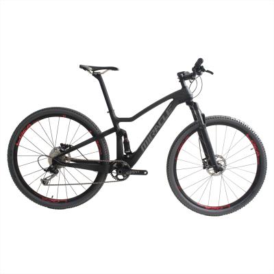 China MIRACLE Carbon Bike ALIVIO+RECON 9S XC Carbon Fiber Frame Mountain Bike Full Suspension MTB Aluminum Bicycle 29er for sale