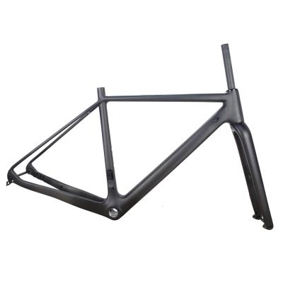 China 2021 Latest Super Lightweight Cyclocross Design Gravel Carbon Frame 650Bx47mm Clincher T1000 Gravel Carbon Frame for sale