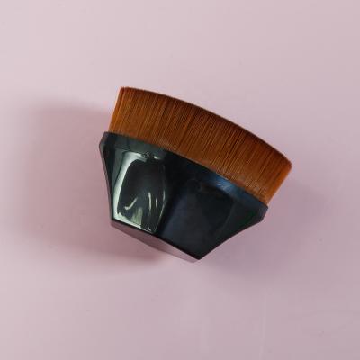 China Soft to touch factory product NO.55 flat surface cute flower shaped personalized black oval base makeup brush for sale