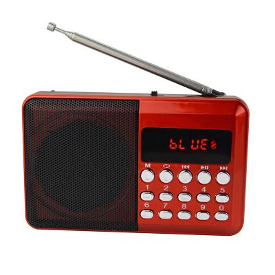 China PORTABLE FM Radio Digital Player Portable FM Transmitter Speaker USB Rechargeable Radio with SD Card Slot for sale