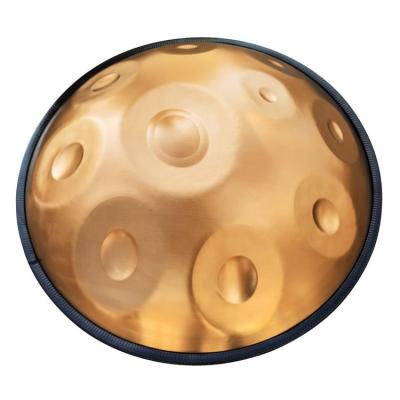 China ASTEMAN Handpan Performers Series 10 Note Gold Machine Music Quenching Process Drum Set Musical Instrument Accessories for sale