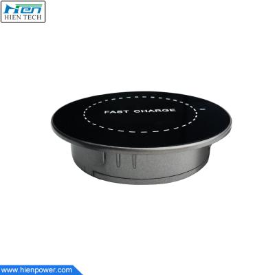 China Fast Mobile Phone Charger Manufacturers Selling Desktop Fast Wireless Chargers Easy Installation of Desktop Embedded Wireless Charger for sale