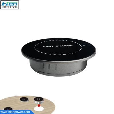 China Airport Qi Standard Wireless Charger For Furniture 7.5W 10W Wireless Charger Table for sale