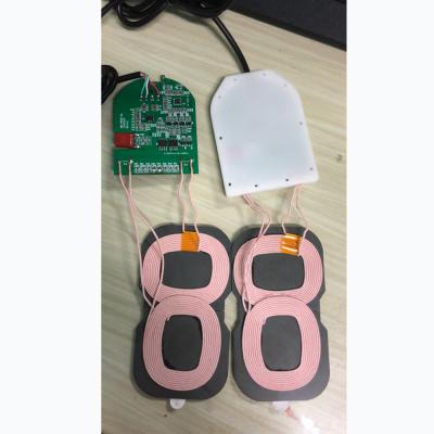 China Mobile Phone Fast Charging 2 Coils Wireless Charging PCB 10W With USB Cable for sale