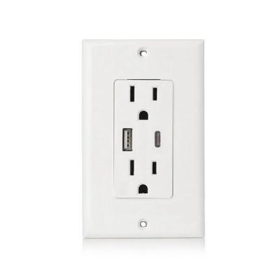 China Smart ID American USB Wall Socket for sale