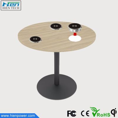 China Table for cafe restaurant bar hotel table use QI wireless charger table for sale