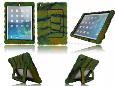 China Plastic cases for iPad,Ipad Air Antiskid tread,with support,PC+TPU,colors,anti-shock,two-in-one for sale