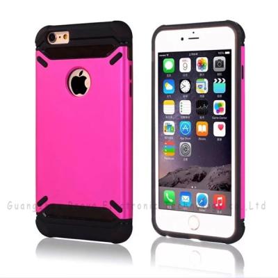 China PU leather cases for iphone,for iphone 6 plus,two-in-one matte PU printing+TPU,anti-shock,factory for sale