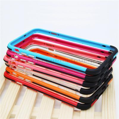 China Mobile phone bumpers,double color bumpers for Iphone 6G,PC+TPU,colors selection,various models for sale