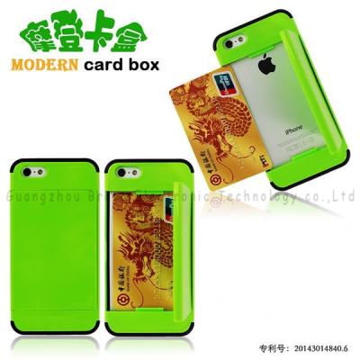 China Moden card box for iphone 5g/5s,PC+Silicone material,colors,anti-shock,various models for sale