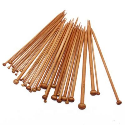 China Smooth Rounded Edges Knitting Needle High Quality Bamboo Single Knitting Needle [Factory Direct] for sale