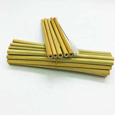 China Custom Organic Bamboo Natural Bamboo Drinking Straw Stocked Hot Sales 100% Straw for sale